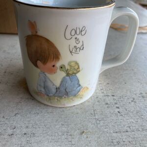 Precious Moments Love is Kind Mug - White and Brown